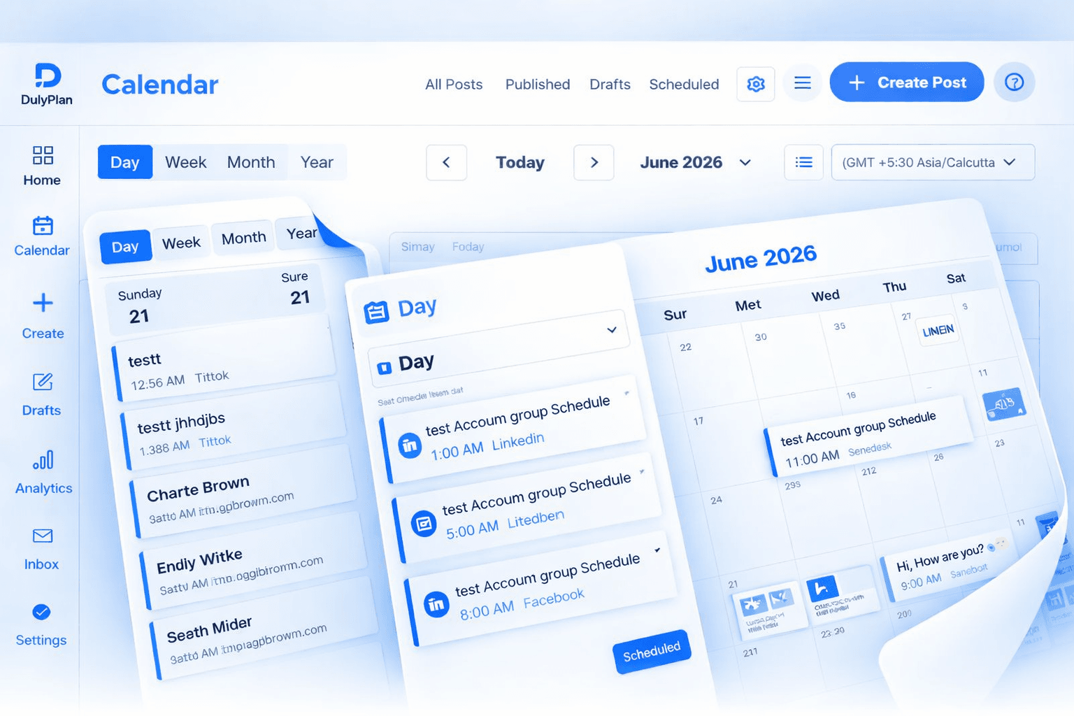 Content Calendar & Scheduling